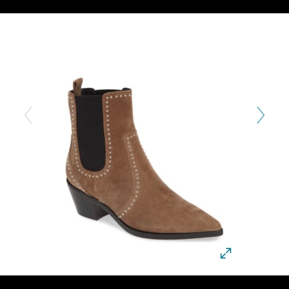 Paige Willa studded leather Chelsea ankle boot